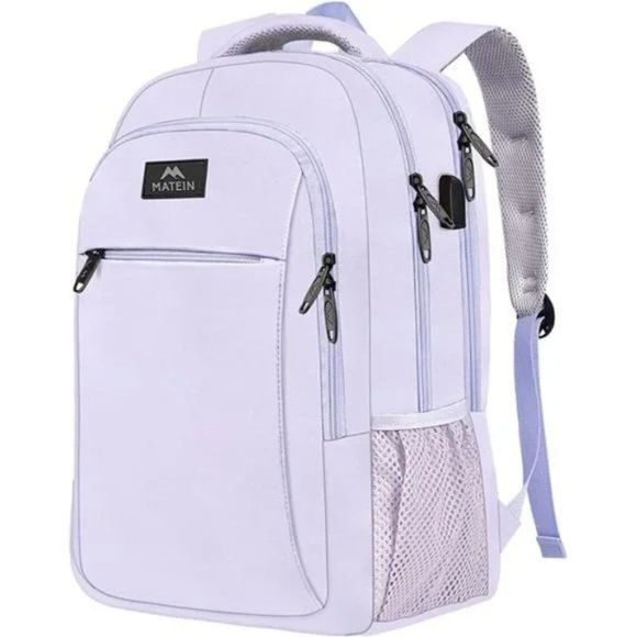 TRAVEL Laptop Backpack Lavender Purple - Picture 1 of 8